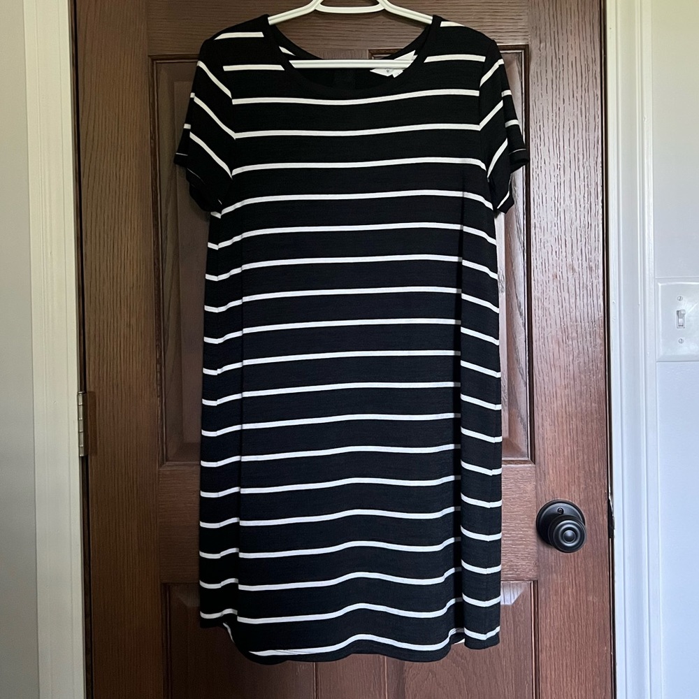 market & spruce striped t-shirt dress
